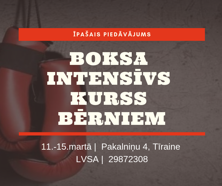 Bokss bērniem intensīvs kurss